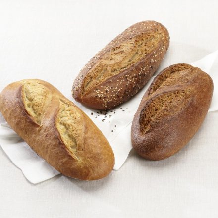 Selection of large cereal breads