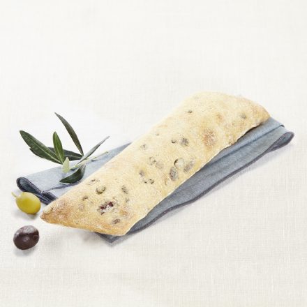 Ciabatta aux olives vertes et noires