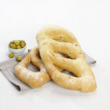 Fougasse aux olives vertes
