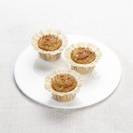 Mini flaky Brioches with pearl sugar