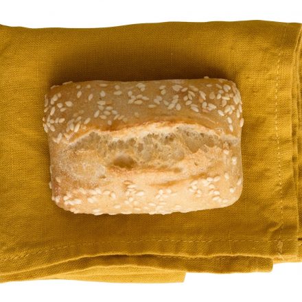 Rectangular sesame roll